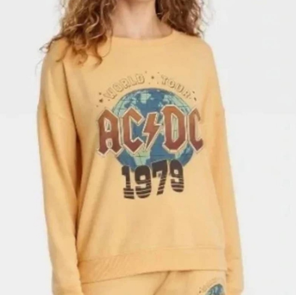AC/DC▪️World Tour 1979 Graphic Crewneck Sweatshirt